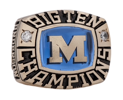 2000 Michigan Wolverines Football Big 10 Championship Staff Ring - Chris Anderson